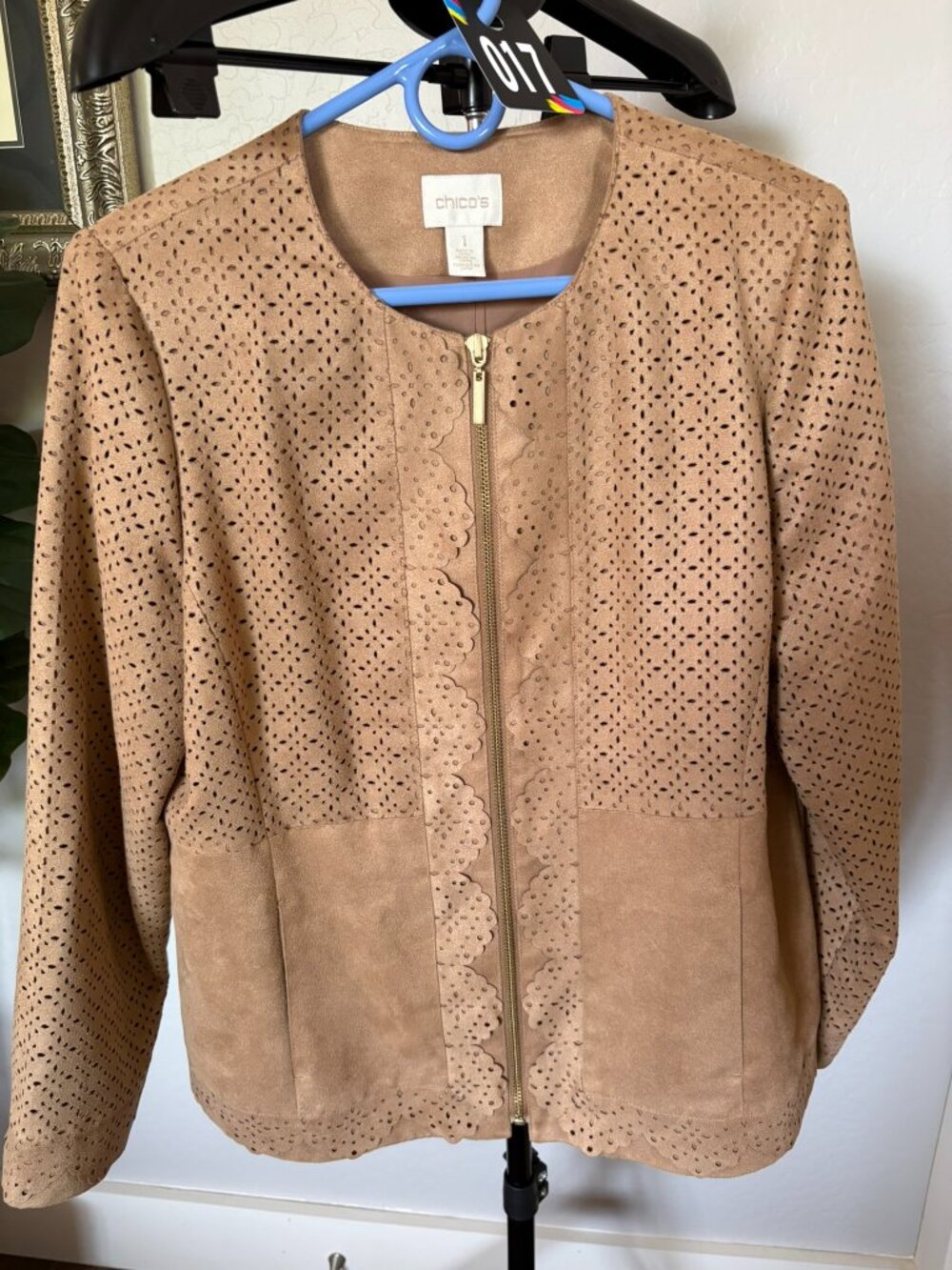 Chico's Cutwork Jacket